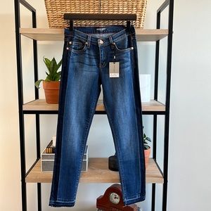 NWT Angry Rabbit Mid-Rise Tuxedo Crop Jeans, 27